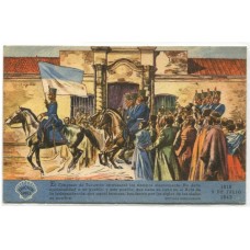 PATRIOTICA ANTIGUA TARJETA POSTAL PUBLICITARIA DE SHELL